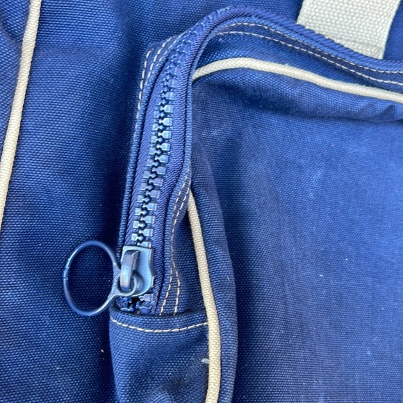 Vintage high Sierra messenger duffle bag shoulder travel bag navy - Picture 3 of 7